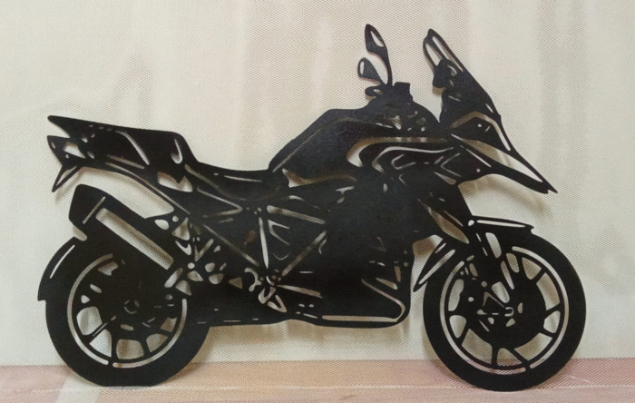 Adventure Motorcycle Metal Wall Art